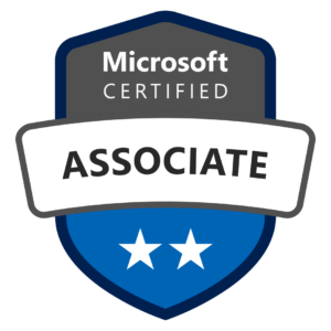 Microsoft Certified: Azure Network Engineer Associate badge